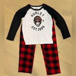 Hurley Kids' Christmas Pajamas Size 8 NWOT
